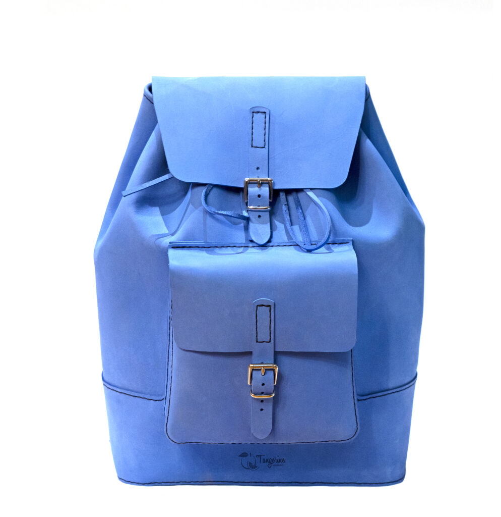 Blue Backpack Front